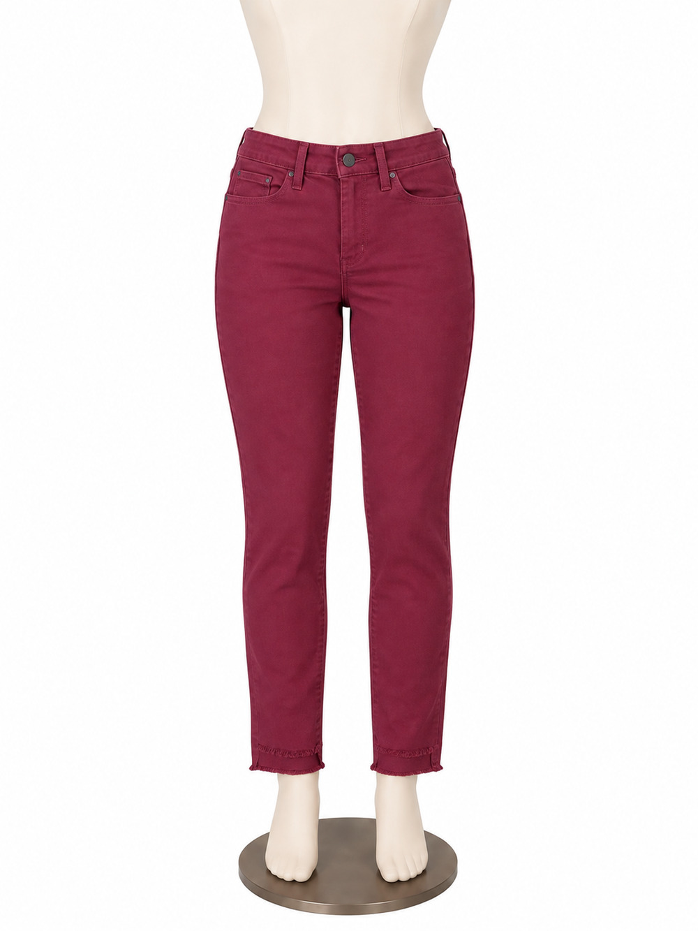 Just Black High Rise Ankle Skinny Pants Rust | Size 4